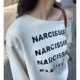 Huang Zheng Korean Style Shoulder Printed Sweatshirt Women's 2025 Spring Loose Casual Long Sleeve Pullover Top H1BF510200
