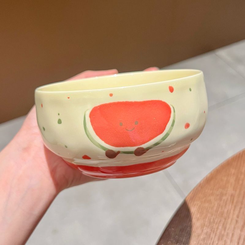 Fruit Croissant 4.65-inch [Watermelon] Rice Bowl