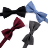 Bow tie, burgundy black shirt English style with bow, wholesale, Korean style