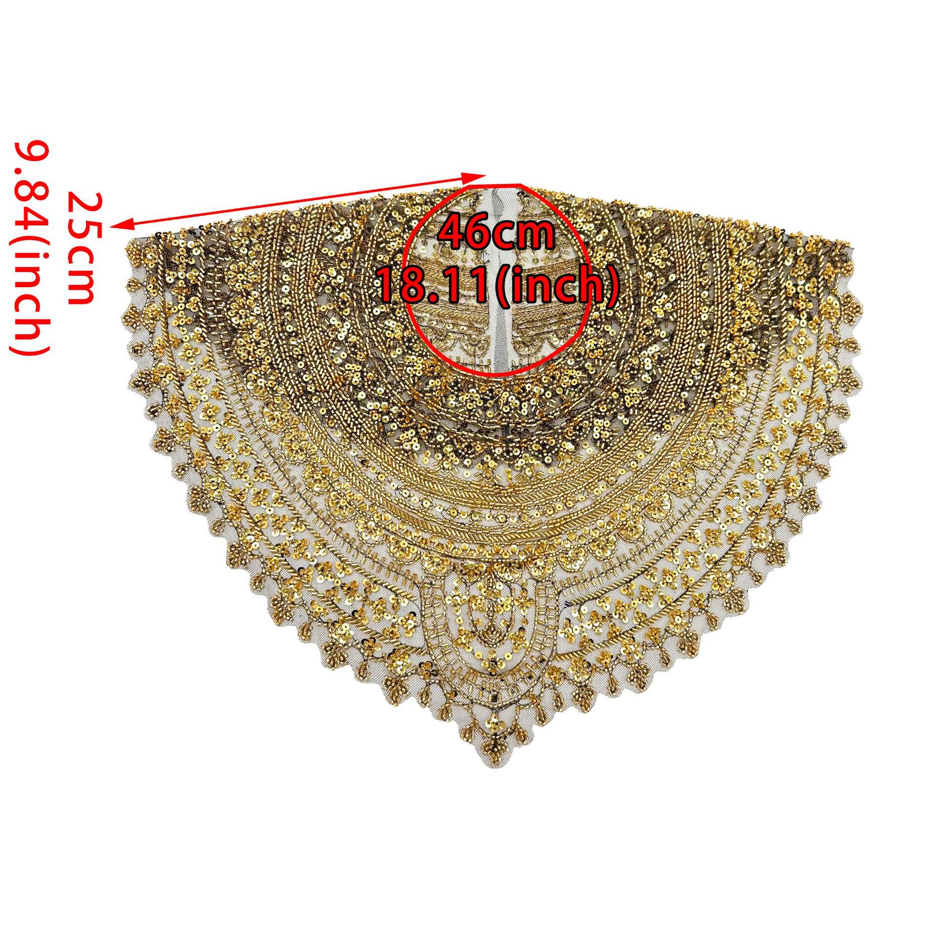 Chal para mujeres con una nueva moda delantera y trasera cuello de encaje gancho flor hueco vestido accesorios de decoración