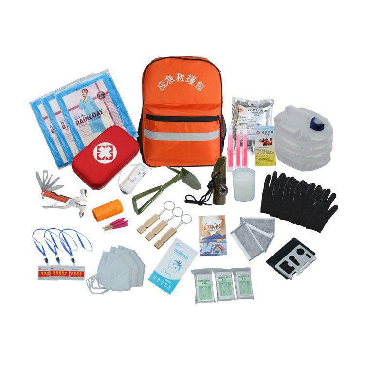 홍수 전투 및 응급 장비 응급 처치 키트 생명을 구하는 야외 숲 응급 처치 키트 지진 저항 기내 구조 비상 키트