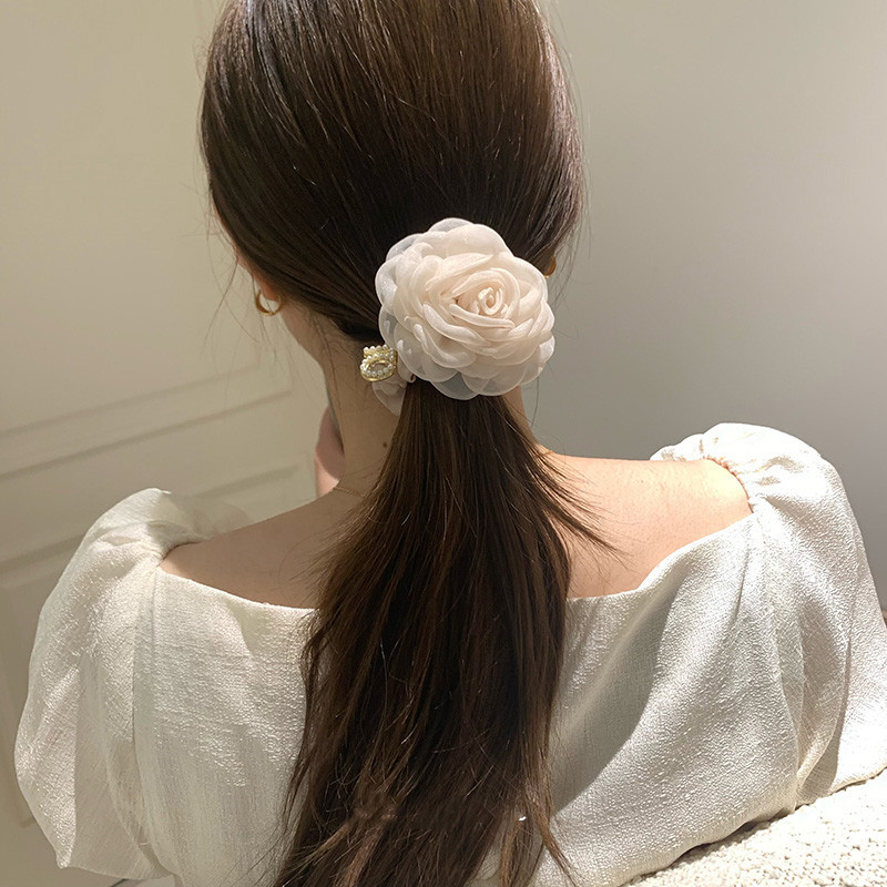 Women's Sweet Flower Organza Hair Tie display picture 7