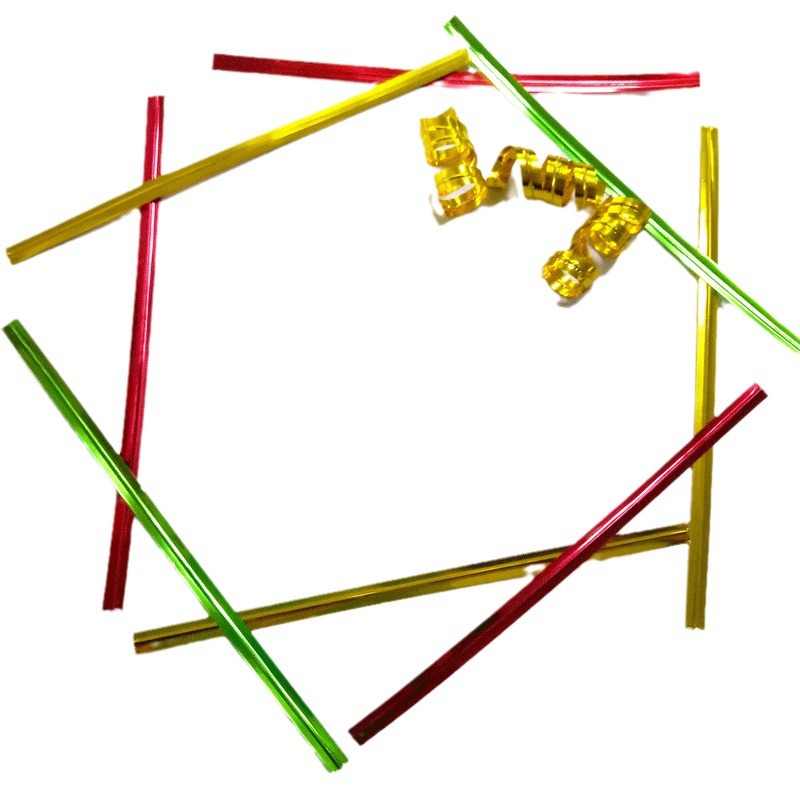 Corbata de seda para hornear embalaje sellado corbata seda Golden Tie suministros de Navidad artesanías regalos exquisita Unión multicolor