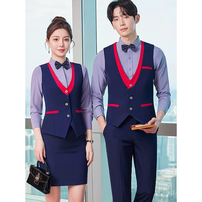 Официант на стойке регистрации отеля рабочая одежда для мужчин и женщин