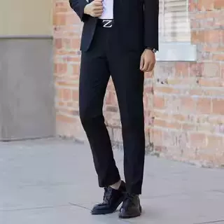 裤子男韩版修身黑色男士休闲裤男裤长裤小脚西裤男伴郎商务春秋季