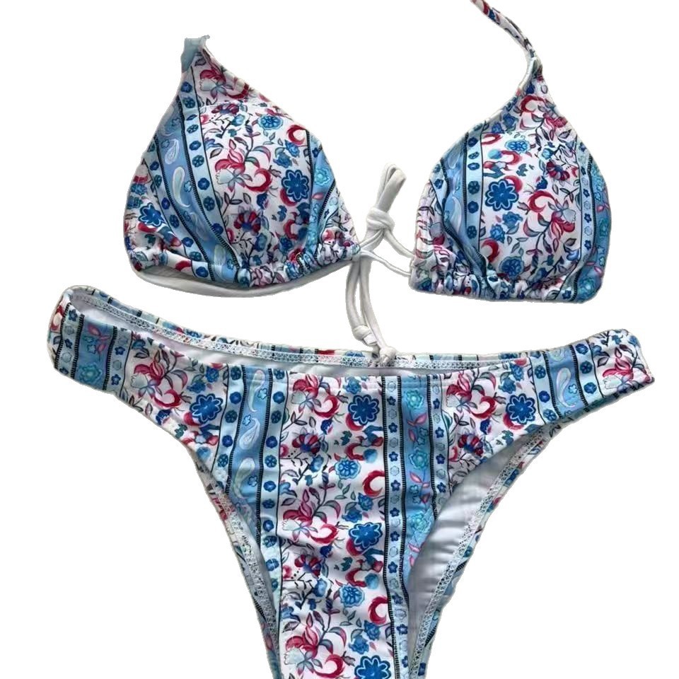 Marcas transfronterizas shein sexy bikini europea y americana sexy trajes de baño de cintura alta damas divisas trajes de baño al por mayor productos de cola