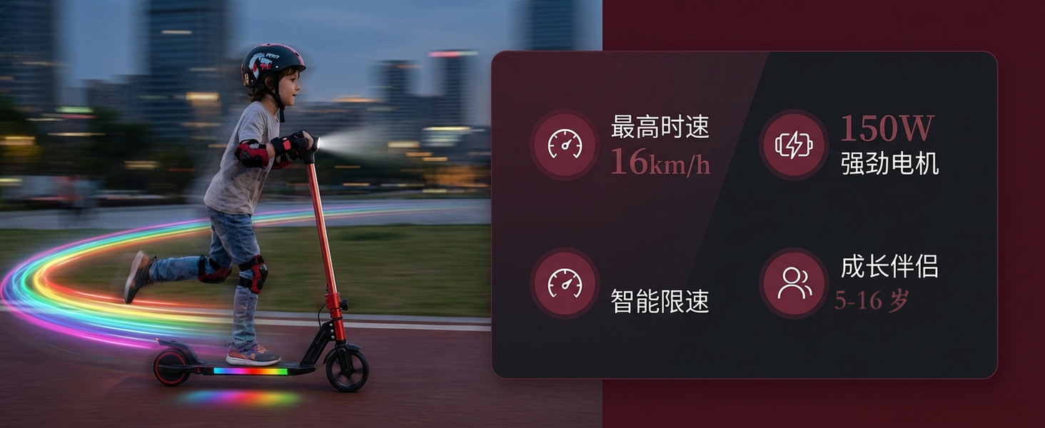 Professional Export of Two-Wheeled Children's Electric Scooters, Rechargeable Model 6.3inch, Portable Small Folding Children's Balance Bike