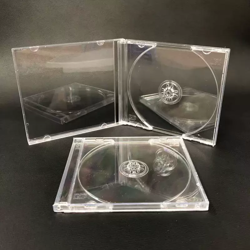 CD/DVD Jewel Case (PP) Transparent, Single-Disc Slim Box, Factory Direct, Customizable