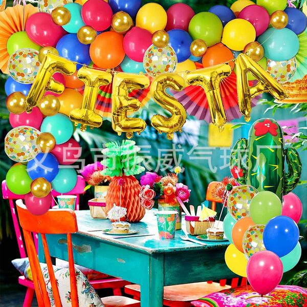 Fairy Palm Mexican Rain Silk curtain Fiesta Carnival Balloon Flower…