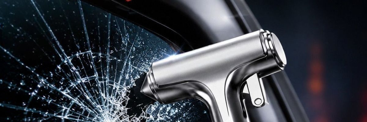 Multifunctional 3-in-1 Car Safety Hammer for Window Glass, Car-mounted Hammer for Breaking Windows and Escape, Other Tungsten Steel