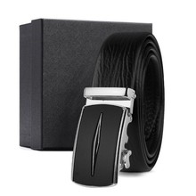 定制皮带真皮商务男士腰带自动扣时尚通勤百搭男款裤腰带配礼盒装