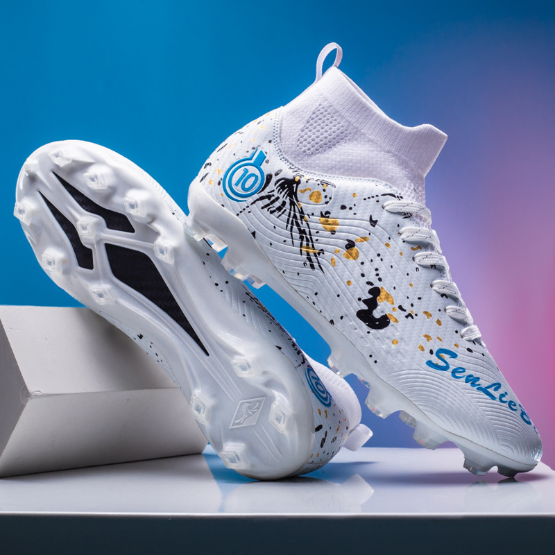 Zapatos de fútbol de alto nivel transfronterizos para niños y niñas, zapatos de entrenamiento para adultos, TF, zapatos de entrenamiento de clavos transpirables, zapatos deportivos profesionales antideslizantes