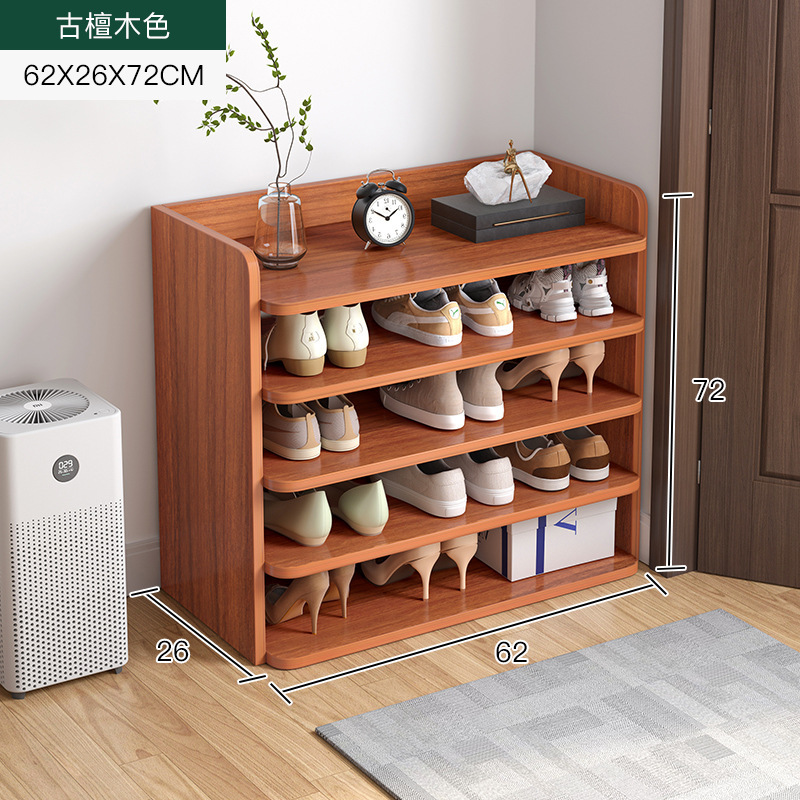 La partición en capas en la puerta del hogar del estante para zapatos es fuerte y duradera, un artefacto de almacenamiento de dormitorio simple, zapatero multicapa de gran capacidad
