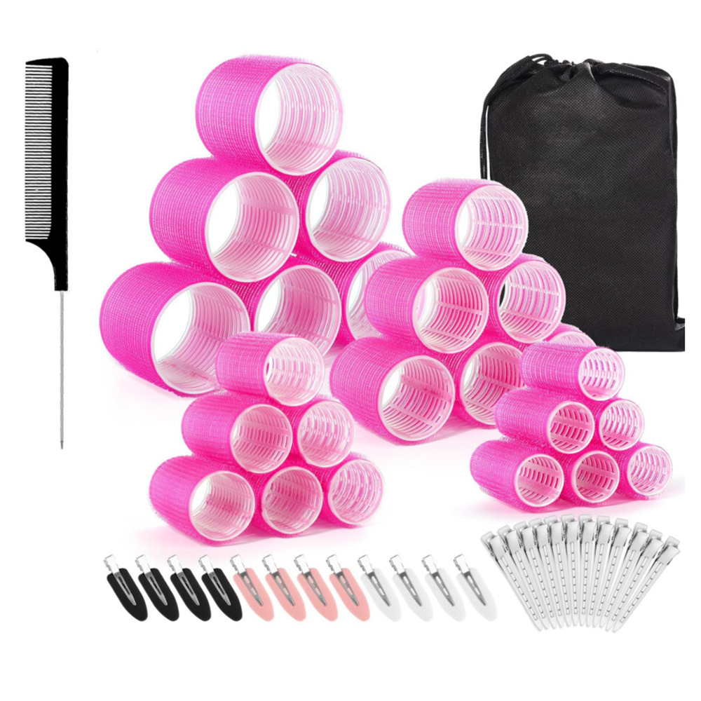 En stock suministro de Comercio Exterior Herramientas de peluquería multi-capa de plástico rizador de pelo rizador traje flequillos rizador de pelo