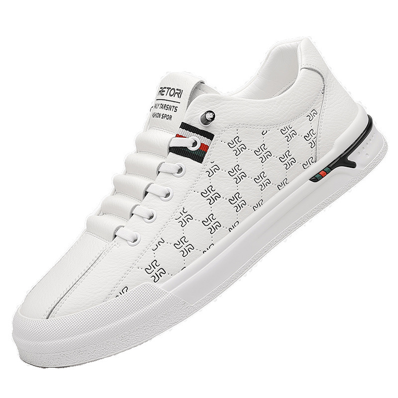 Zapatos blancos para hombres, zapatillas de deporte de verano, zapatos de moda retro para hombres, pies transpirables y sin olor, zapatos deportivos y casuales, zapatos para hombres al por mayor