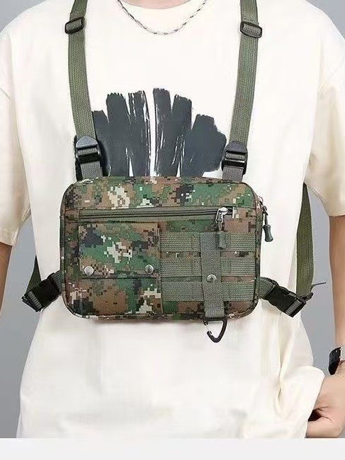MOLLE腹帯型チェストバッグ、チェストパック、CS野戦用拡張アクセサリーバッグ、多機能撮影バッグ、軽量で通気性のあるバックパック|undefined