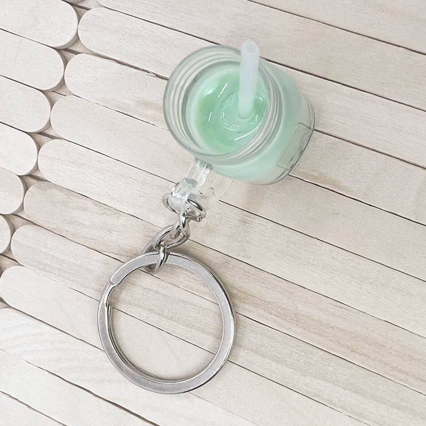 Unisex Gender Streetwear Style Streetwear Cup Arylic Metal Unisex Bag Pendant Keychain