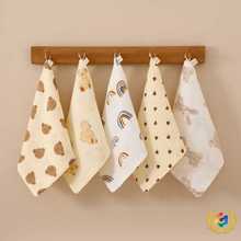 ✅新生儿口水巾四层绉布婴儿毛巾柔软宝宝洗脸洗澡洗漱巾纱布小方