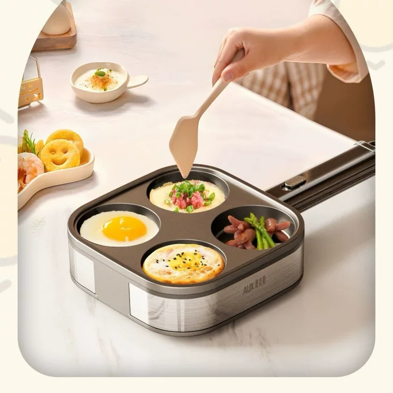 Fried egg pan four-frame breakfast pan four-hole small frying pan multi-function small frying pan