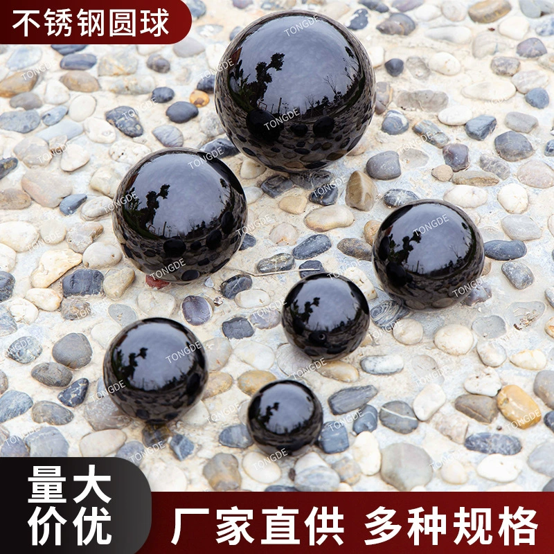 Трансграничные производители из нержавеющей стали аэрозольной краски черный полый молочный шар чай магазин фасад потолка декоративный черный стальной шар