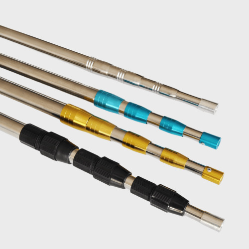 Manufacturer sells stainless steel net-catching poles, fruit-picking poles, harpoon poles, embossed telescopic net-catching poles, fishing gear supplies wholesale