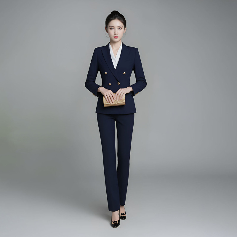 Professional Suit Set for Women, Spring Season, Elegant Formal Wear for Interviews, College Students' Professional Attire, Blazer Professional Suit Set for Women, Spring Season, Elegant Formal Wear for Interviews, College Students' Professional Attire, Blazer