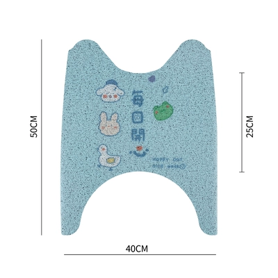 waterproof Yadi can be cut | Electric vehicle foot mat - short-style-happy-free-velcro