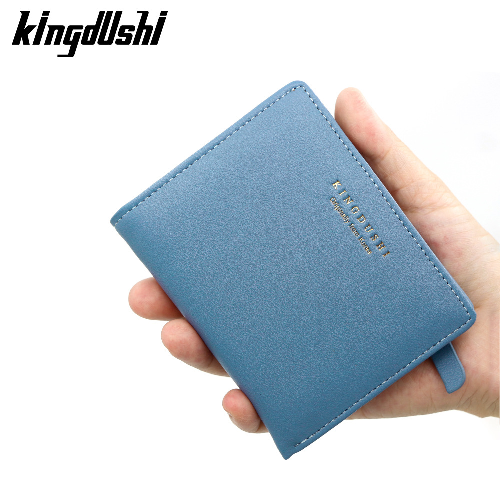 Nueva billetera corta para mujer, billetera urbana simple pu color Morandi, monedero, embrague, tarjeta de múltiples tarjetas