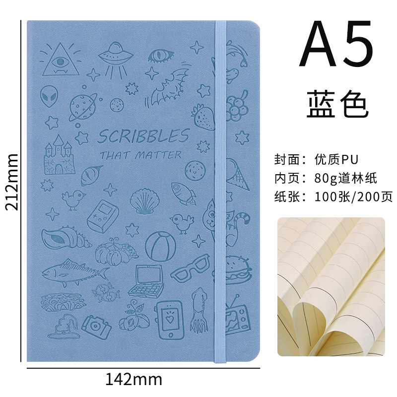 Amazon Tuya A6 かわいいハンドブック日記学生ノートブック卸売漫画ストラップメモ帳|undefined