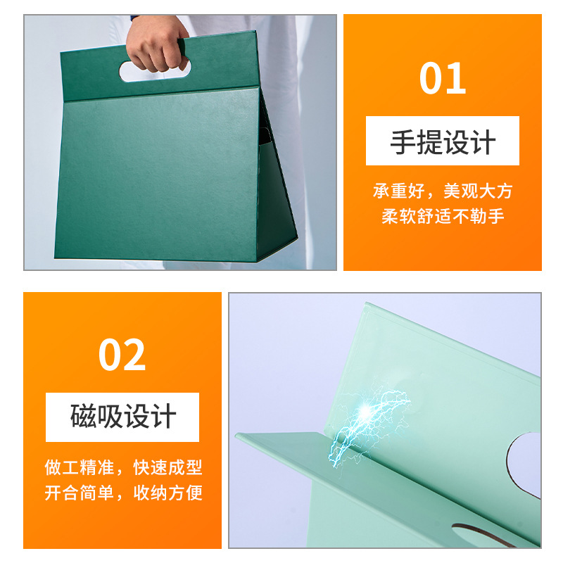 Inventario al por mayor triángulo caja de succión portátil logotipo impresa una pieza plegable vacía caja de embalaje de regalo universal