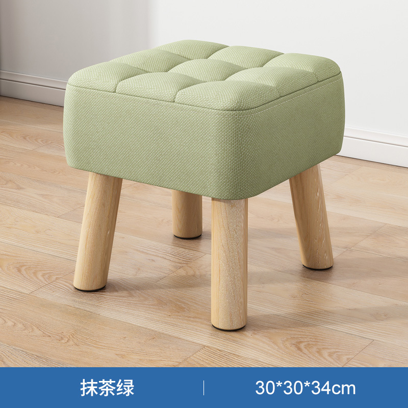 Pequeño taburete hogar pequeño taburete sala de estar sofá taburete simple paño enano taburete