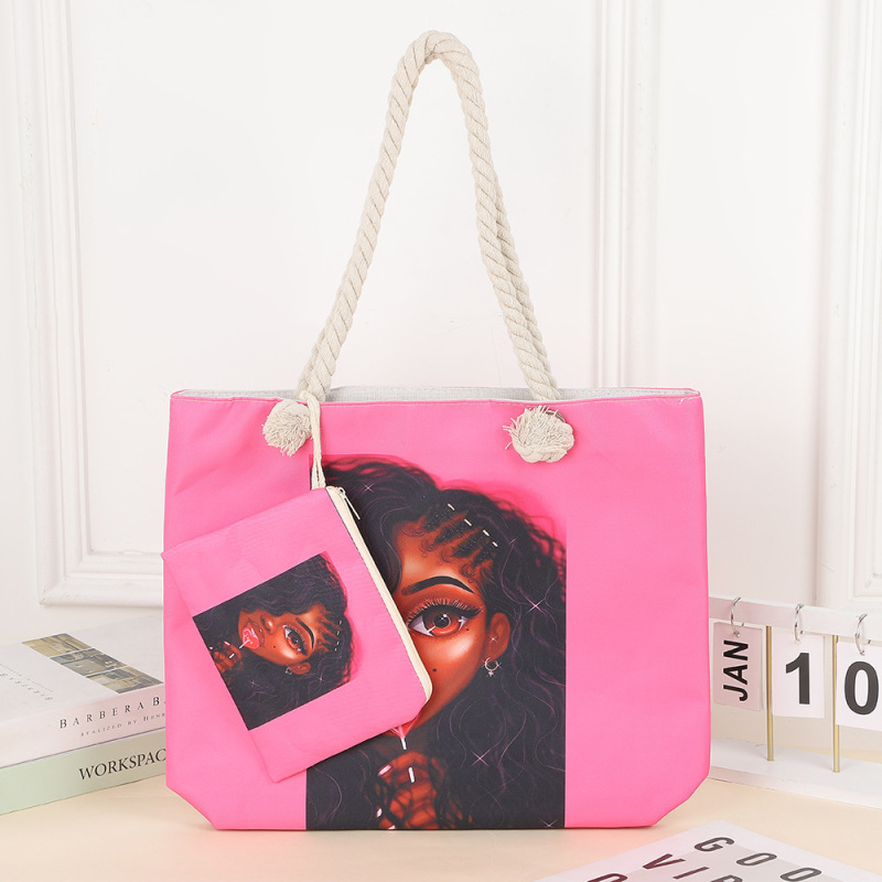 Tote bags起爆現代装飾アフリカ芸術女性キャンバス|undefined