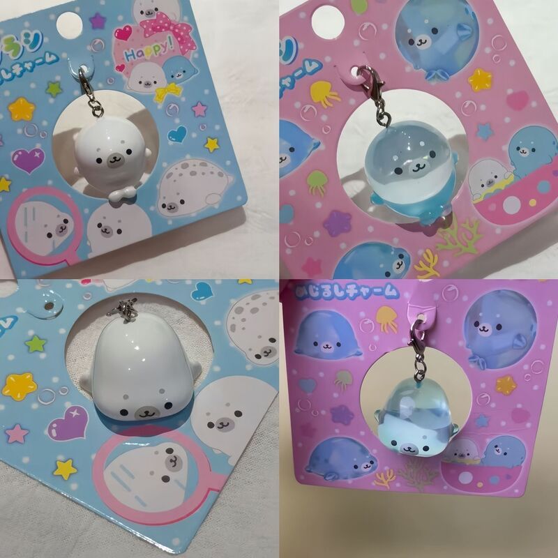Cute cartoon seal pendant, soft and adorable, fun and quirky expression, phone chain keychain, couple and best friend accessory Cute cartoon seal pendant, soft and adorable, fun and quirky expression, phone chain keychain, couple and best friend accessory