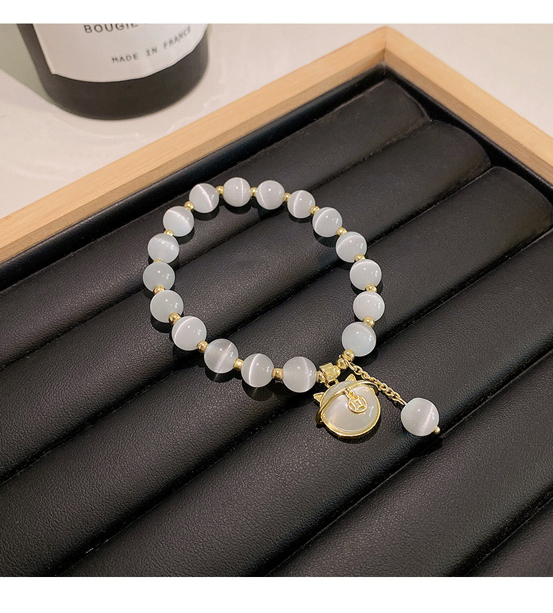 Rétro Géométrique Acier Au Titane Opale Bracelets display picture 4