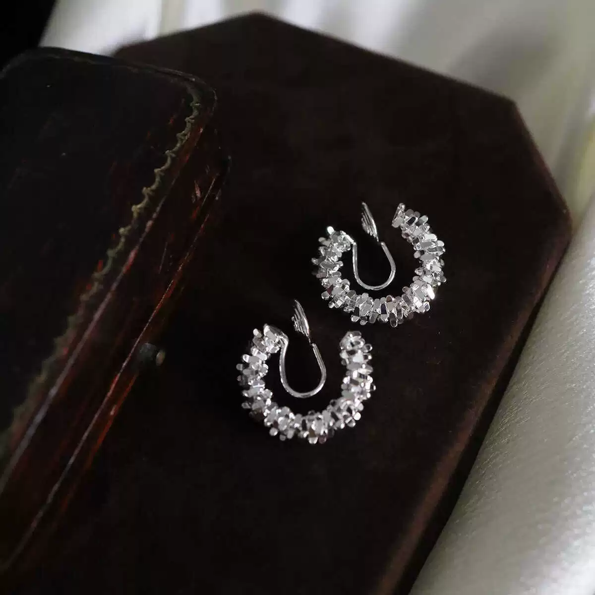Серьги, серебряная игла, мерцающая противомоскитная спираль, клипсы, высококачественный стиль