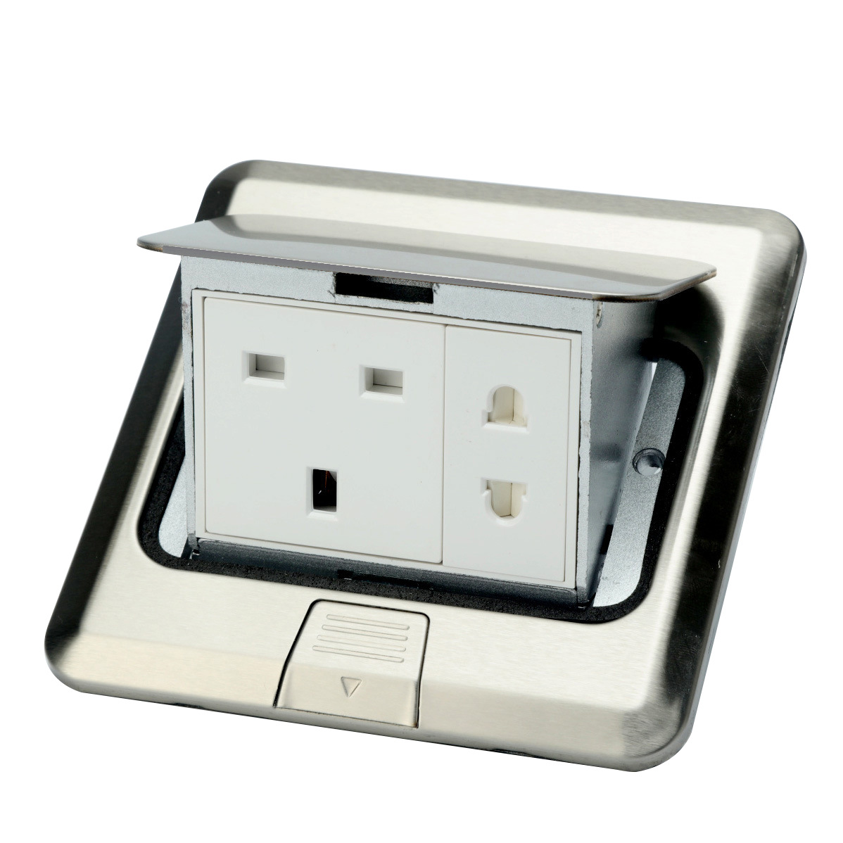 Сверло/Резьба? Нет. Translate: Ground socket all -copper invisible waterproof multi -functional home multi -functional six -hole floor ground cutting cutting plate