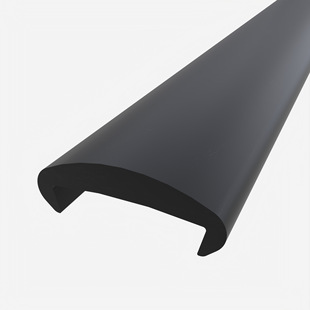Shenzhen manufacturers custom extruded furniture U-shaped edging strip wardrobe table closing edge strip PVC plastic X20