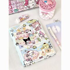アニメかわいいサンリオA5皮質ノート高颜値手帳内ページカラーページ学生帳簿メモ帳