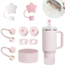 9Pcs For Stanley Cup Accessories Set Including 6pcs Silicone