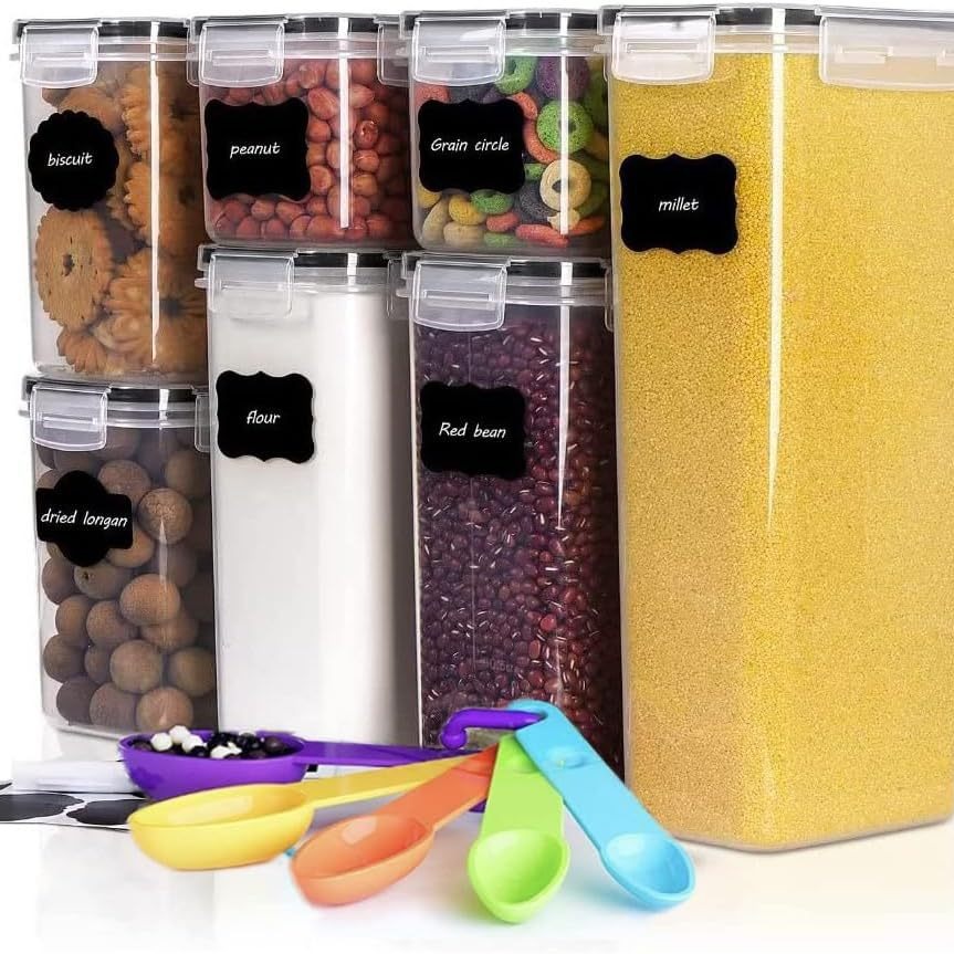 Amazon Transfronterizo E-commerce 8 piezas de plástico contenedor PP caja de preservación de microondas BPA libre de latas de sellado