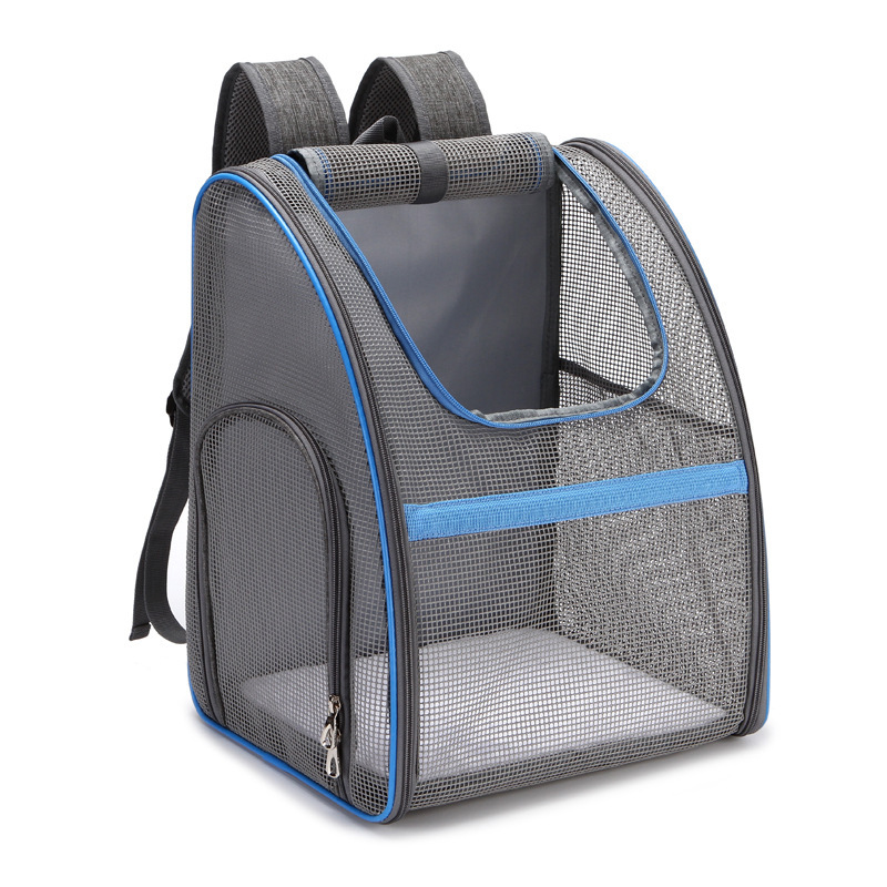 Artículos para mascotas, nueva bolsa de transporte portátil transfronteriza para perros, mochila cómoda y transpirable para gatos y perros.