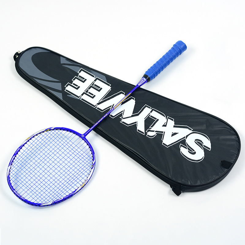 Salywee bádminton raqueta de fibra carbono 4u hombres y mujeres adultos entrenamiento ultraligero durable artículos deportivos Navidad regalo
