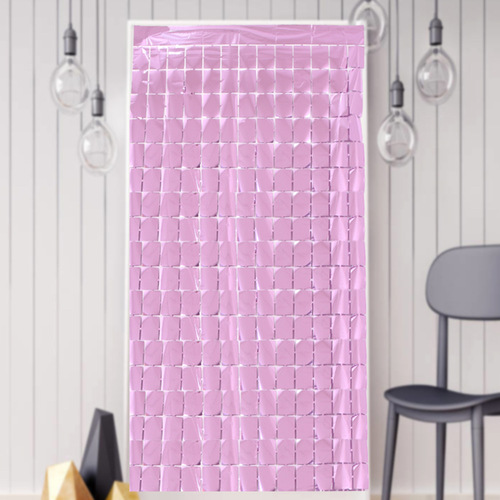 1*2m Square Rain Silk Door Curtain Birthday Party Decoration Wedding Background Wall Decoration Curtain Bright Square Rain Silk Curtain