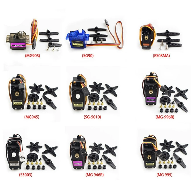 Steering gear, black helicopter with fixed wing, 9G, 9 gram