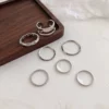Set, ring, silver 1267 sample, 7 pieces