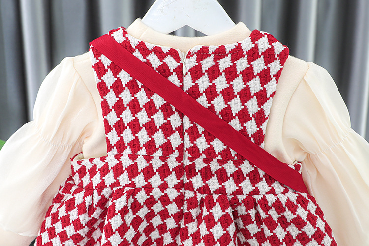 Autumn and Winter Girl Princess Plush for Girls 0 Korean Version 1-2-3-4 Year Old Fashionable Infant Dress_voghion.com