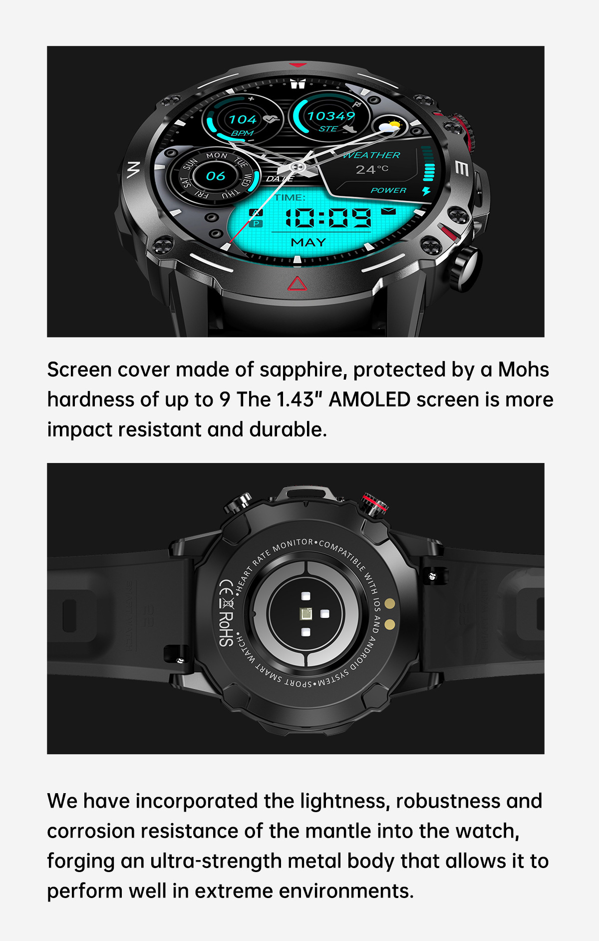 HK87 Bluetooth-kõne nutikell kolme kohandatud numbrivalijaga süda_voghion.com