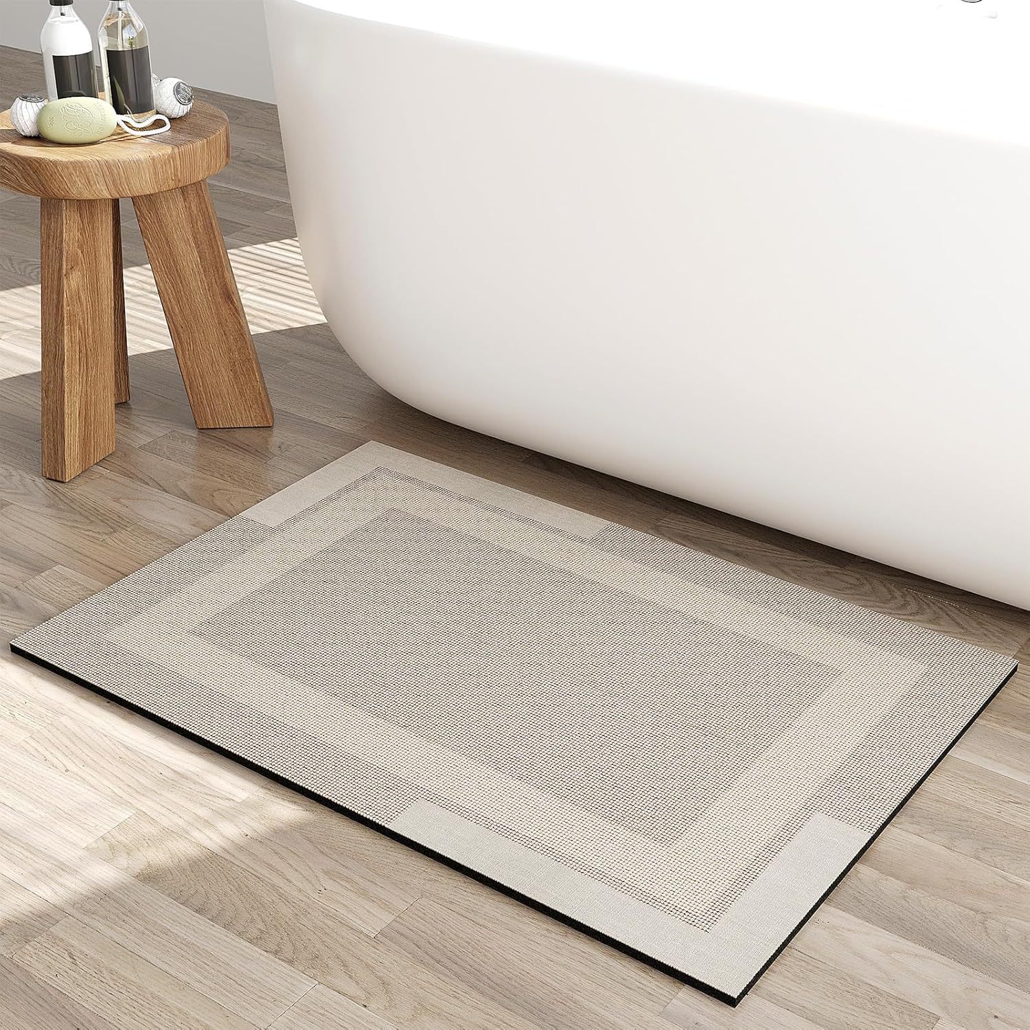 Alfombrilla absorbente de barro de diatomeas Alfombrilla de cocina Alfombrilla de piso antideslizante y antigrasa, lavable, inodoro y desechable Alfombrilla de piso de baño Alfombrilla de piso de secado rápido
