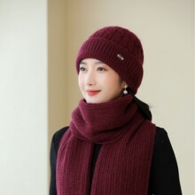 冬天中老年人帽子女奶奶保暖毛线帽加绒厚护耳老太太妈妈针织棉帽