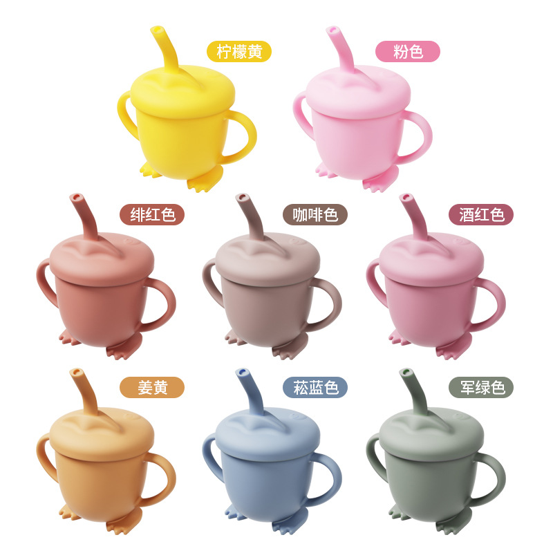 Ventas transfronterizas en caliente de silicona para niños cubiertos para bebés herramientas de cuenco de ventosas cuenco de comedor anti-caída productos para madres y bebés